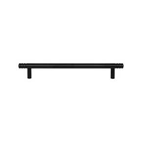 Atlas Homewares [A955-BL] Die Cast Zinc Cabinet Pull Handle - Griffith Series - Oversized - Matte Black Finish - 7 9/16" C/C - 9 9/16" L