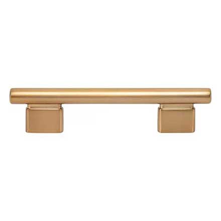 Atlas Homewares [A512-WB] Die Cast Zinc Cabinet Pull Handle - Holloway Series - Standard Size - Warm Brass Finish - 3 3/4&quot; C/C -  5 3/4&quot; L