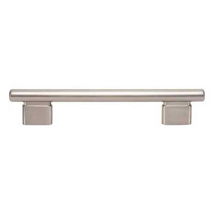 Atlas Homewares [A513-BRN] Die Cast Zinc Cabinet Pull Handle - Holloway Series - Oversized - Brushed Nickel Finish - 5 1/16&quot; C/C -  7&quot; L