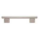 Atlas Homewares [A513-BRN] Die Cast Zinc Cabinet Pull Handle - Holloway Series - Oversized - Brushed Nickel Finish - 5 1/16" C/C -  7" L