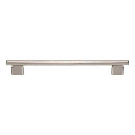 Atlas Homewares [A516-BRN] Die Cast Zinc Cabinet Pull Handle - Holloway Series - Oversized - Brushed Nickel Finish - 8 13/16" C/C - 10 3/4" L