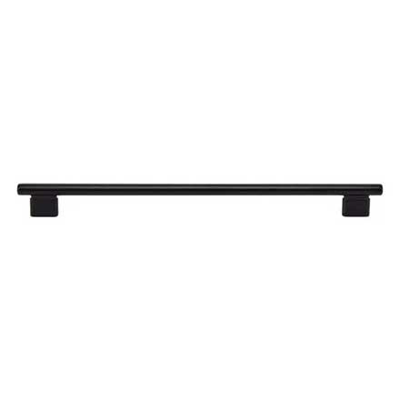 Atlas Homewares [A517-BL] Die Cast Zinc Cabinet Pull Handle - Holloway Series - Oversized - Matte Black Finish - 12&quot; C/C - 14&quot; L