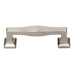 Atlas Homewares [A202-BRN] Die Cast Zinc Cabinet Pull Handle - Kate Series - Standard Size - Brushed Nickel Finish - 3&quot; C/C - 3 11/16&quot; L