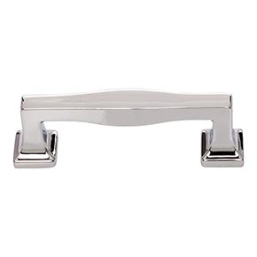 Atlas Homewares [A202-CH] Die Cast Zinc Cabinet Pull Handle - Kate Series - Standard Size - Polished Chrome Finish - 3" C/C - 3 11/16" L