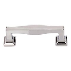 Atlas Homewares [A202-CH] Die Cast Zinc Cabinet Pull Handle - Kate Series - Standard Size - Polished Chrome Finish - 3&quot; C/C - 3 11/16&quot; L