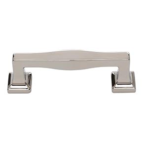 Atlas Homewares [A202-PN] Die Cast Zinc Cabinet Pull Handle - Kate Series - Standard Size - Polished Nickel Finish - 3" C/C - 3 11/16" L