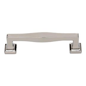 Atlas Homewares [A203-PN] Die Cast Zinc Cabinet Pull Handle - Kate Series - Standard Size - Polished Nickel Finish - 3 3/4" C/C - 4 15/32" L