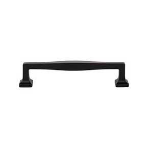 Atlas Homewares [A204-BL] Die Cast Zinc Cabinet Pull Handle - Kate Series - Oversized - Matte Black Finish - 5 1/16" C/C - 5 3/4" L