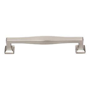 Atlas Homewares [A204-BRN] Die Cast Zinc Cabinet Pull Handle - Kate Series - Oversized - Brushed Nickel Finish - 5 1/16" C/C - 5 3/4" L