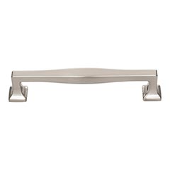 Atlas Homewares [A204-BRN] Die Cast Zinc Cabinet Pull Handle - Kate Series - Oversized - Brushed Nickel Finish - 5 1/16&quot; C/C - 5 3/4&quot; L