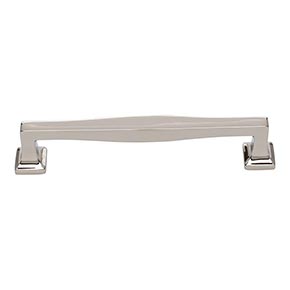Atlas Homewares [A204-PN] Die Cast Zinc Cabinet Pull Handle - Kate Series - Oversized - Polished Nickel Finish - 5 1/16" C/C - 5 3/4" L