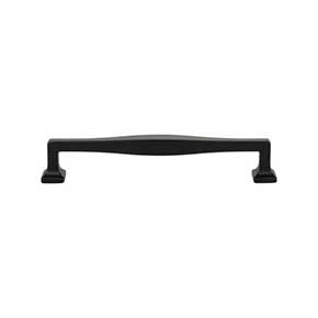 Atlas Homewares [A205-BL] Die Cast Zinc Cabinet Pull Handle - Kate Series - Oversized - Matte Black Finish - 6 5/16" C/C - 6 31/32" L