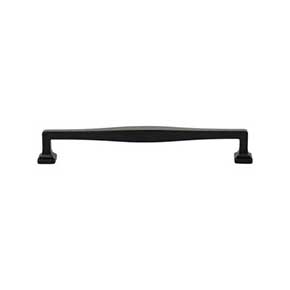 Atlas Homewares [A206-BL] Die Cast Zinc Cabinet Pull Handle - Kate Series - Oversized - Matte Black Finish - 7 9/16" C/C - 8 3/16" L