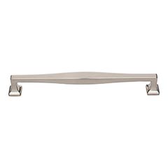 Atlas Homewares [A206-BRN] Die Cast Zinc Cabinet Pull Handle - Kate Series - Oversized - Brushed Nickel Finish - 7 9/16&quot; C/C - 8 3/16&quot; L