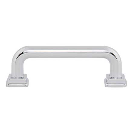 Atlas Homewares [A6022-CH] Die Cast Zinc Cabinet Pull Handle - Kimberton Series - Standard Size - Polished Chrome Finish - 3&quot; C/C -  3 3/4&quot; L