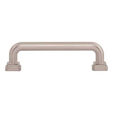 Atlas Homewares [A6023-BRN] Die Cast Zinc Cabinet Pull Handle - Kimberton Series - Standard Size - Brushed Nickel Finish - 3 3/4" C/C -  4 1/2" L