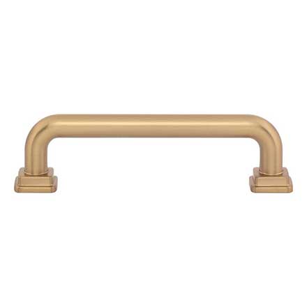 Atlas Homewares [A6023-WB] Die Cast Zinc Cabinet Pull Handle - Kimberton Series - Standard Size - Warm Brass Finish - 3 3/4&quot; C/C -  4 1/2&quot; L