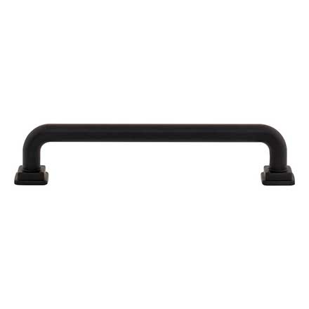 Atlas Homewares [A6024-BL] Die Cast Zinc Cabinet Pull Handle - Kimberton Series - Oversized - Matte Black Finish - 5 1/16" C/C -  5 3/4" L