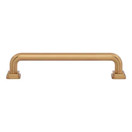 Atlas Homewares [A6024-WB] Die Cast Zinc Cabinet Pull Handle - Kimberton Series - Oversized - Warm Brass Finish - 5 1/16" C/C -  5 3/4" L