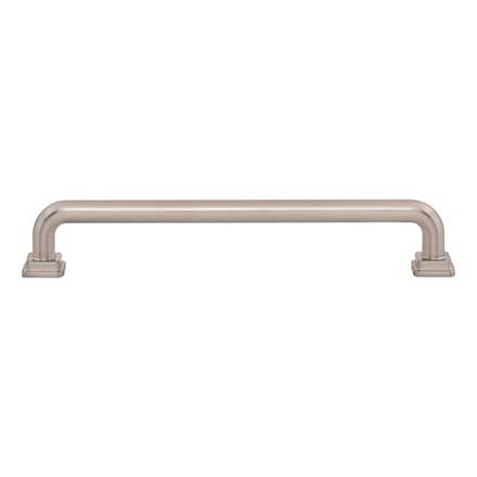 Atlas Homewares [A6025-BRN] Die Cast Zinc Cabinet Pull Handle - Kimberton Series - Oversized - Brushed Nickel Finish - 6 5/16&quot; C/C -  7&quot; L