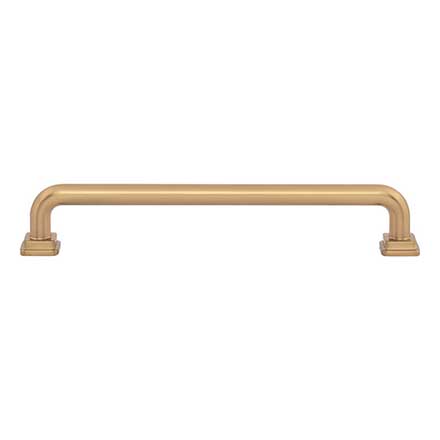 Atlas Homewares [A6025-WB] Die Cast Zinc Cabinet Pull Handle - Kimberton Series - Oversized - Warm Brass Finish - 6 5/16" C/C -  7" L