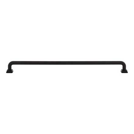 Atlas Homewares [A6027-BL] Die Cast Zinc Cabinet Pull Handle - Kimberton Series - Oversized - Matte Black Finish - 12&quot; C/C - 12 3/4&quot; L