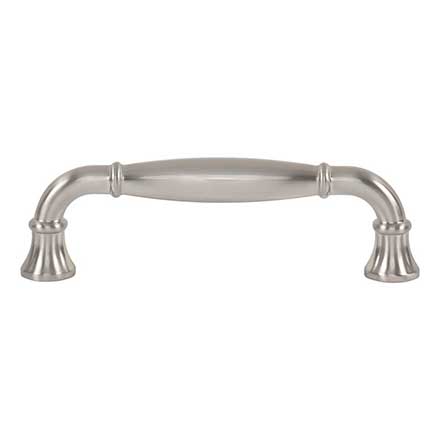 Atlas Homewares [A6012-BRN] Die Cast Zinc Cabinet Pull Handle - Lanehurst Series - Standard Size - Brushed Nickel Finish - 3 3/4" C/C - 4 3/8" L