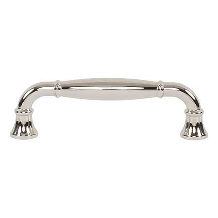 Atlas Homewares [A6012-PN] Die Cast Zinc Cabinet Pull Handle - Lanehurst Series - Standard Size - Polished Nickel Finish - 3 3/4" C/C - 4 3/8" L