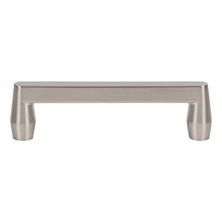 Atlas Homewares [A6051-BRN] Die Cast Zinc Cabinet Pull Handle - Lannis Series - Standard Size - Brushed Nickel Finish - 3 3/4" C/C - 4 5/16" L