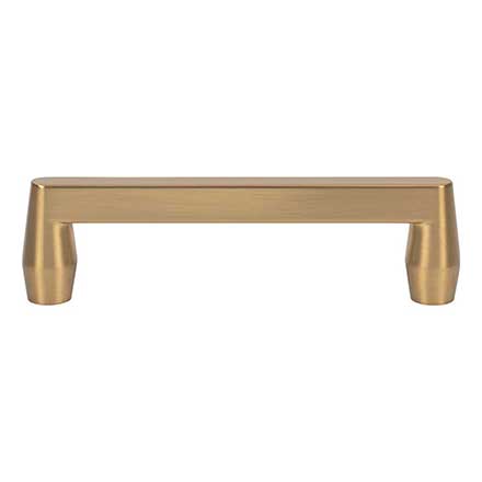 Atlas Homewares [A6051-WB] Die Cast Zinc Cabinet Pull Handle - Lannis Series - Standard Size - Warm Brass Finish - 3 3/4" C/C - 4 5/16" L