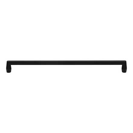 Atlas Homewares [A6056-BL] Die Cast Zinc Cabinet Pull Handle - Lannis Series - Oversized - Matte Black Finish - 12" C/C - 12 9/16" L