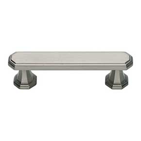 Atlas Homewares [320-BRN] Die Cast Zinc Cabinet Pull Handle - Dickinson Series - Standard Size - Brushed Nickel Finish - 3" C/C - 4 3/16" L