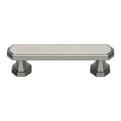 Atlas Homewares [320-BRN] Die Cast Zinc Cabinet Pull Handle - Dickinson Series - Standard Size - Brushed Nickel Finish - 3" C/C - 4 3/16" L