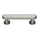 Atlas Homewares [320-BRN] Die Cast Zinc Cabinet Pull Handle - Dickinson Series - Standard Size - Brushed Nickel Finish - 3" C/C - 4 3/16" L