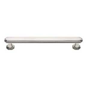 Atlas Homewares [321-PN] Die Cast Zinc Cabinet Pull Handle - Dickinson Series - Oversized - Polished Nickel Finish - 6 5/16" C/C - 7 5/16" L