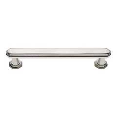 Atlas Homewares [348-PN] Die Cast Zinc Cabinet Pull Handle - Dickinson Series - Oversized - Polished Nickel Finish - 5 1/16&quot; C/C - 5 13/16&quot; L