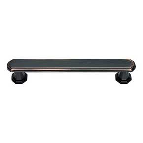 Atlas Homewares [348-VB] Die Cast Zinc Cabinet Pull Handle - Dickinson Series - Oversized - Venetian Bronze Finish - 5 1/16" C/C - 5 13/16" L