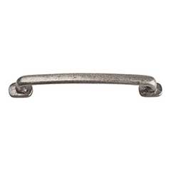 Atlas Homewares [334-P] Die Cast Zinc Cabinet Pull Handle - Distressed Series - Oversized - Pewter Finish - 5 1/16&quot; C/C - 6&quot; L