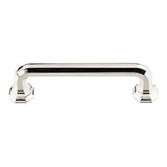 Atlas Homewares [419-PN] Die Cast Zinc Cabinet Pull Handle - Elizabeth Series - Standard Size - Polished Nickel Finish - 3 3/4&quot; C/C - 4 9/16&quot; L