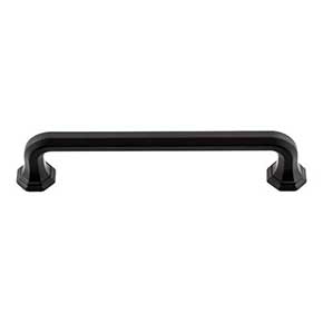 Atlas Homewares [420-BL] Die Cast Zinc Cabinet Pull Handle - Elizabeth Series - Oversized - Matte Black Finish - 5 1/16" C/C - 5 7/8" L