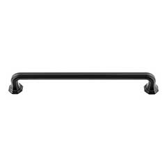 Atlas Homewares [422-BL] Die Cast Zinc Cabinet Pull Handle - Elizabeth Series - Oversized - Matte Black Finish - 7 9/16&quot; C/C - 8 3/8&quot; L 