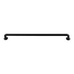 Atlas Homewares [424-BL] Die Cast Zinc Cabinet Pull Handle - Elizabeth Series - Oversized - Matte Black Finish - 12&quot; C/C - 12 13/16&quot; L