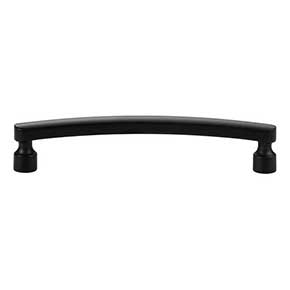 Atlas Homewares [A681-BL] Die Cast Zinc Cabinet Pull Handle - Lennox Series - Oversized - Matte Black Finish - 5 1/16" C/C - 5 9/16" L