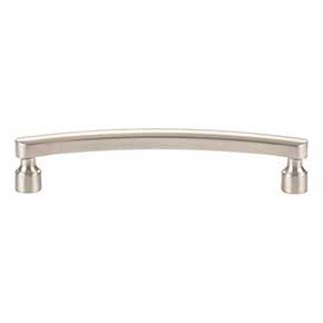 Atlas Homewares [A681-BRN] Die Cast Zinc Cabinet Pull Handle - Lennox Series - Oversized - Brushed Nickel Finish - 5 1/16" C/C - 5 9/16" L