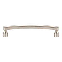 Atlas Homewares [A681-BRN] Die Cast Zinc Cabinet Pull Handle - Lennox Series - Oversized - Brushed Nickel Finish - 5 1/16&quot; C/C -  5 9/16&quot; L