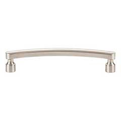 Atlas Homewares [A681-BRN] Die Cast Zinc Cabinet Pull Handle - Lennox Series - Oversized - Brushed Nickel Finish - 5 1/16&quot; C/C -  5 9/16&quot; L