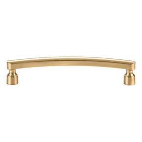 Atlas Homewares [A681-WB] Die Cast Zinc Cabinet Pull Handle - Lennox Series - Oversized - Warm Brass Finish - 5 1/16" C/C - 5 9/16" L