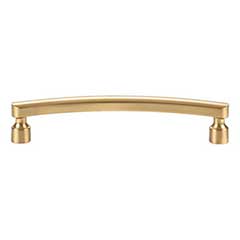 Atlas Homewares [A681-WB] Die Cast Zinc Cabinet Pull Handle - Lennox Series - Oversized - Warm Brass Finish - 5 1/16&quot; C/C -  5 9/16&quot; L