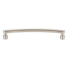 Atlas Homewares [A682-BRN] Die Cast Zinc Cabinet Pull Handle - Lennox Series - Oversized - Brushed Nickel Finish - 6 5/16" C/C - 6 13/16" L