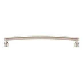 Atlas Homewares [A683-BRN] Die Cast Zinc Cabinet Pull Handle - Lennox Series - Oversized - Brushed Nickel Finish - 7 9/16" C/C - 8 1/16" L